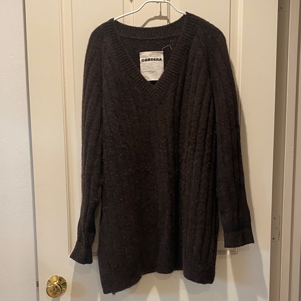 Cordera Brown Tunic Sweater